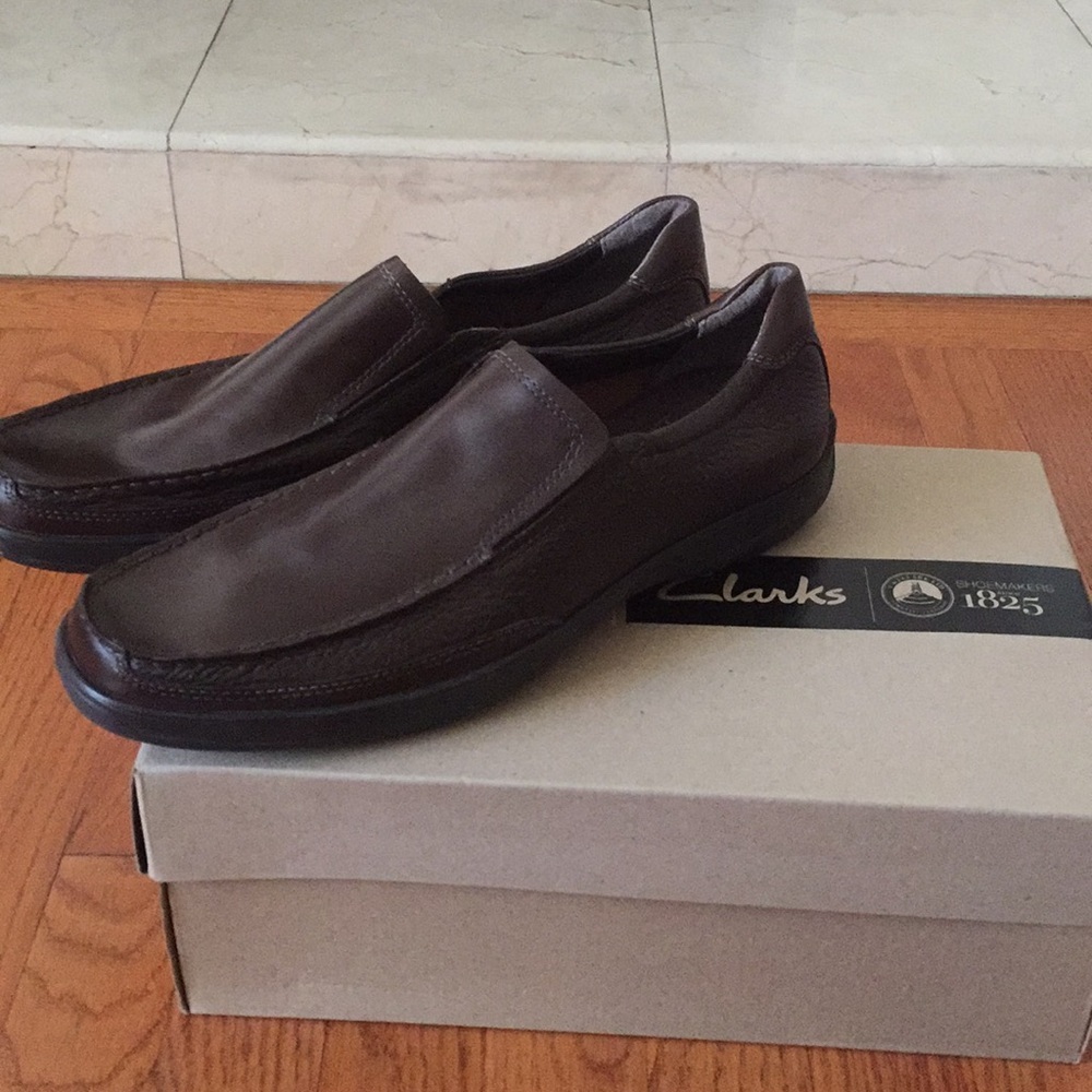 Clarks shoes 10 brown leather
